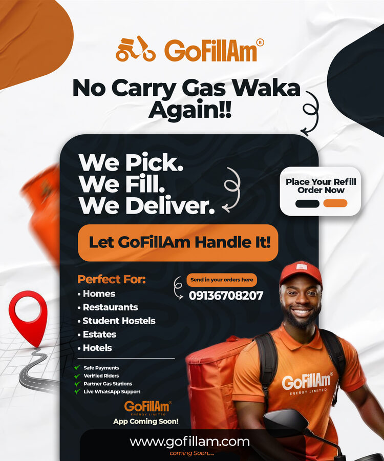 No carry gas waka again — the GoFillAm delivery promise